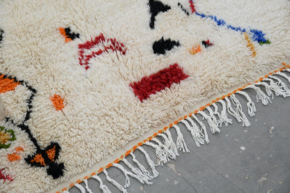 Moroccan Handmade Traditional Azilal Rug 261 X 143 cm - Moroccan Rugs