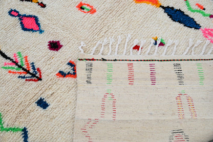 Moroccan Handmade Traditional Azilal Rug 262 X 142 Cm - Moroccan Rugs