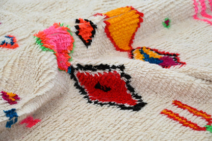 Moroccan Handmade Traditional Azilal Rug 262 X 142 Cm - Moroccan Rugs