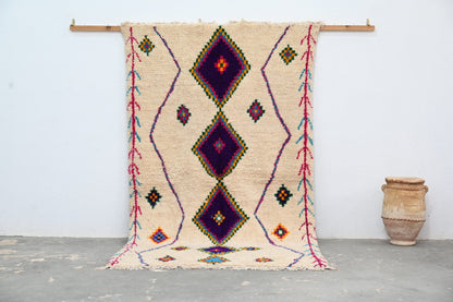 Moroccan Handmade Traditional Azilal Rug 262 X 147 Cm - Moroccan Rugs