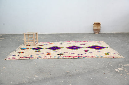 Moroccan Handmade Traditional Azilal Rug 262 X 147 Cm - Moroccan Rugs