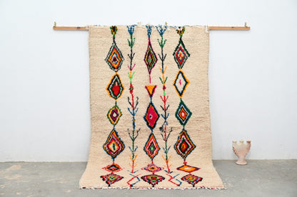 Moroccan Handmade Traditional Azilal Rug 262 X 157 Cm - Moroccan Rugs