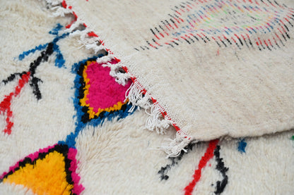 Moroccan Handmade Traditional Azilal Rug 262 X 157 Cm - Moroccan Rugs