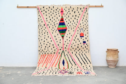 Moroccan Handmade Traditional Azilal Rug 264 X 150 Cm - Moroccan Rugs