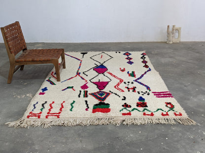 Moroccan Handmade Traditional Azilal Rug 265X161 Cm - Moroccan Rugs