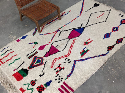 Moroccan Handmade Traditional Azilal Rug 265X161 Cm - Moroccan Rugs