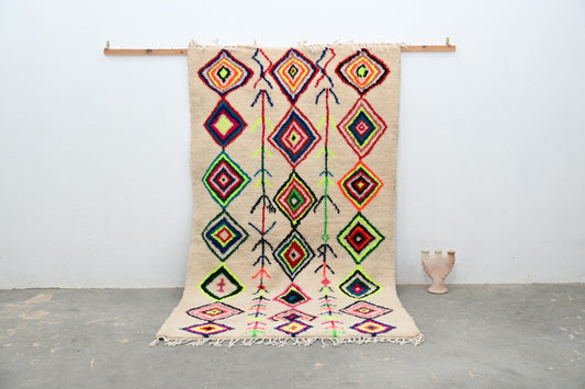 Moroccan Handmade Traditional Azilal Rug 267 X 150 Cm - Moroccan Rugs
