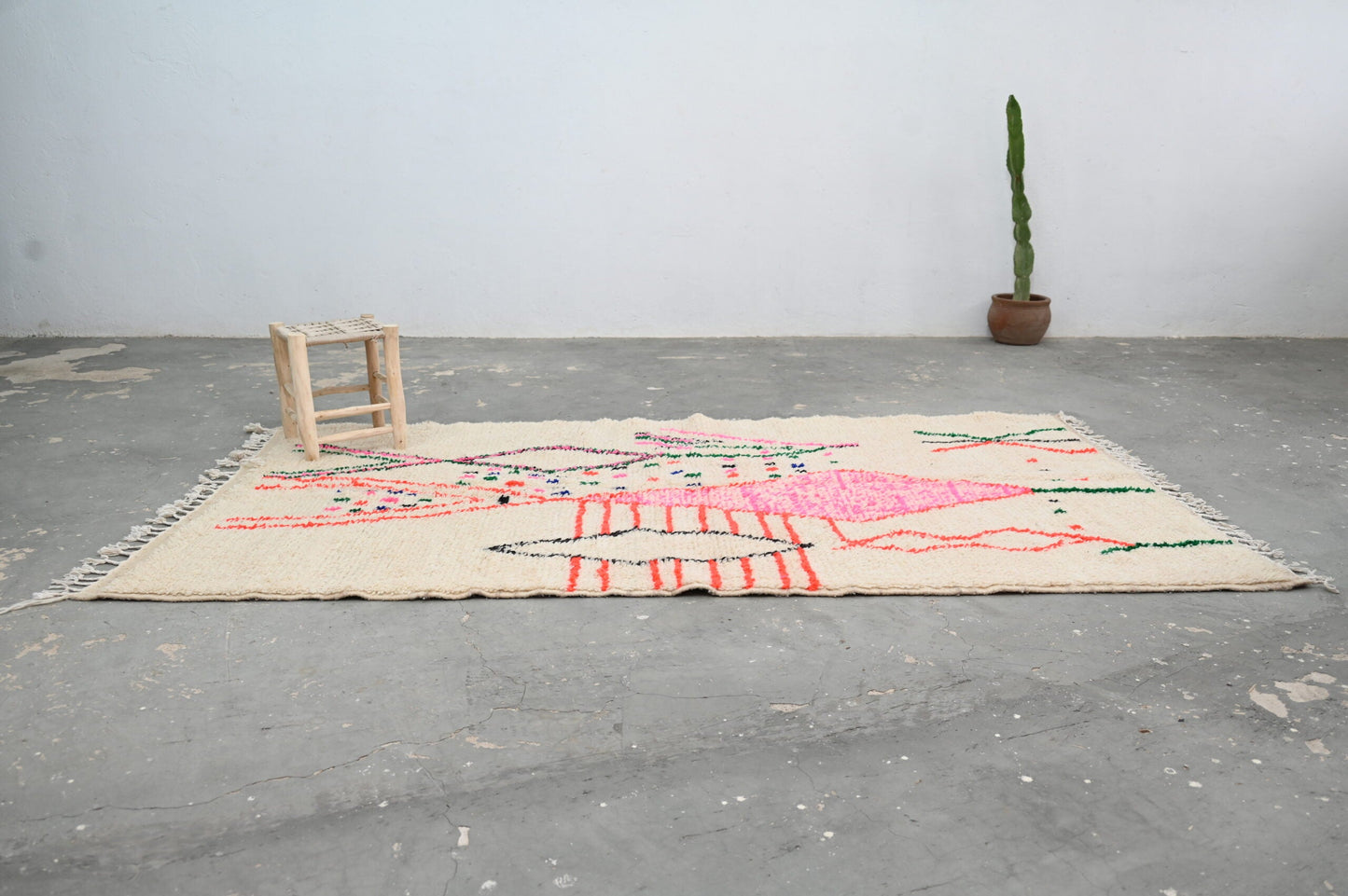 Moroccan Handmade Traditional Azilal Rug 268 X 157 cm - Moroccan Rugs