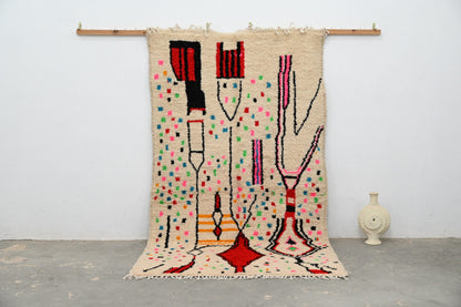 Moroccan Handmade Traditional Azilal Rug 270 X 157 Cm - Moroccan Rugs