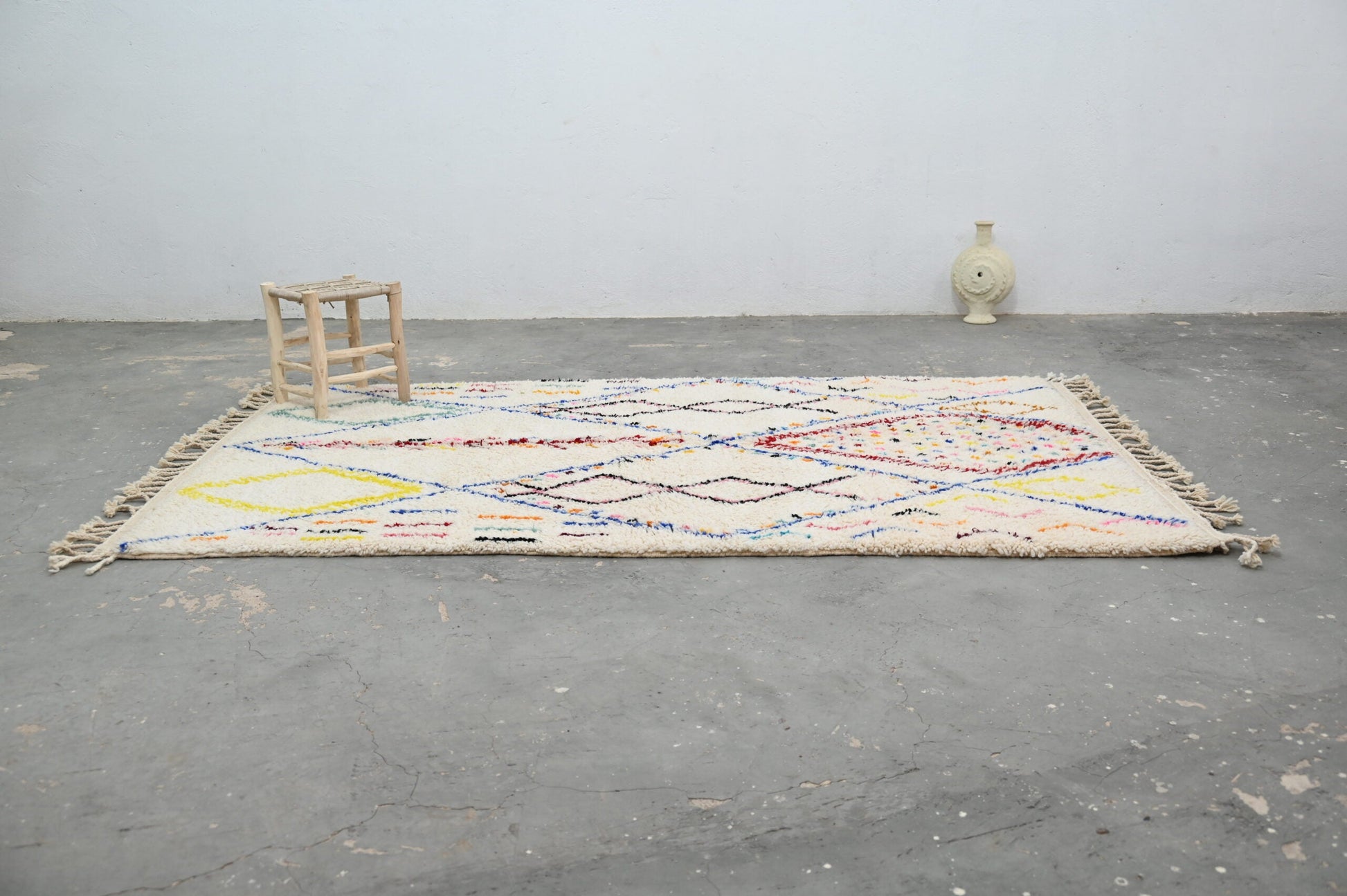 Moroccan Handmade Traditional Azilal Rug 271 X 166 Cm - Moroccan Rugs