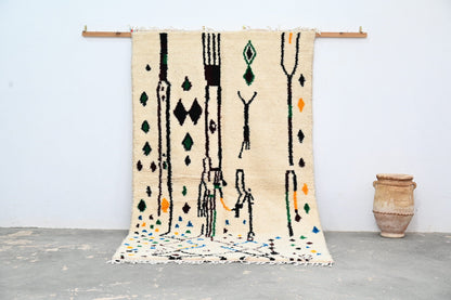 Moroccan Handmade Traditional Azilal Rug 273 X 155 Cm - Moroccan Rugs