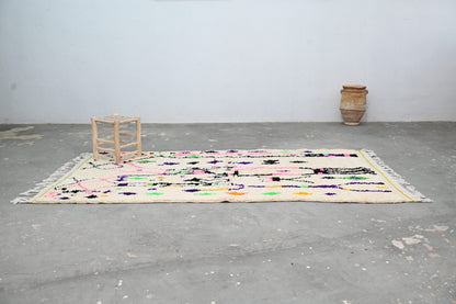 Moroccan Handmade Traditional Azilal Rug 274 X 145 Cm - Moroccan Rugs