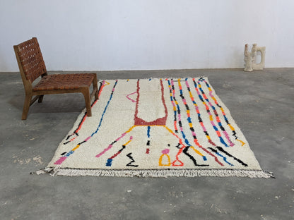 Moroccan Handmade Traditional Azilal Rug 276×164 Cm - Moroccan Rugs