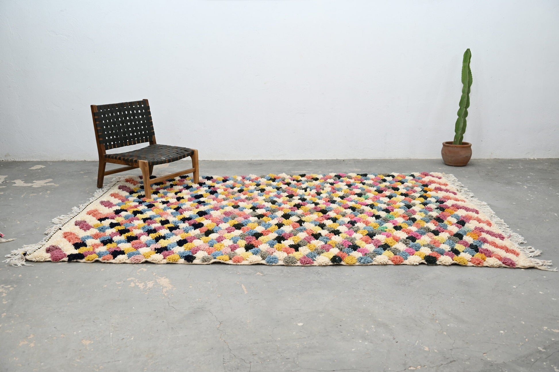 Moroccan Handmade Traditional Azilal Rug 300 X 207 Cm - Moroccan Rugs