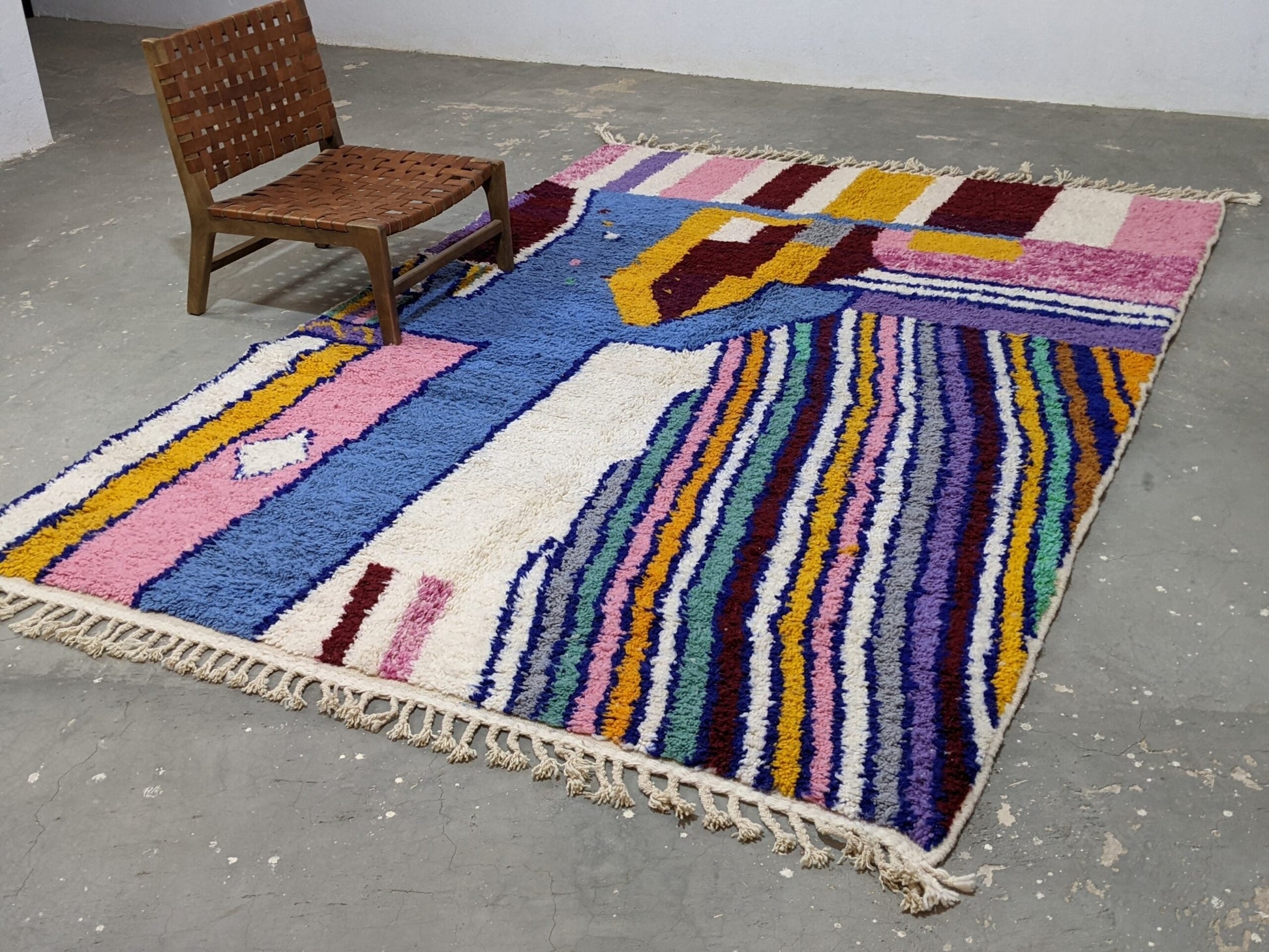 Moroccan Handmade Traditional Azilal Rug 304 X 210 Cm - Moroccan Rugs