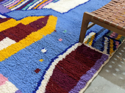 Moroccan Handmade Traditional Azilal Rug 304 X 210 Cm - Moroccan Rugs