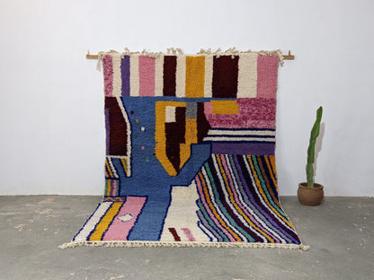 Moroccan Handmade Traditional Azilal Rug 304 X 210 Cm - Moroccan Rugs