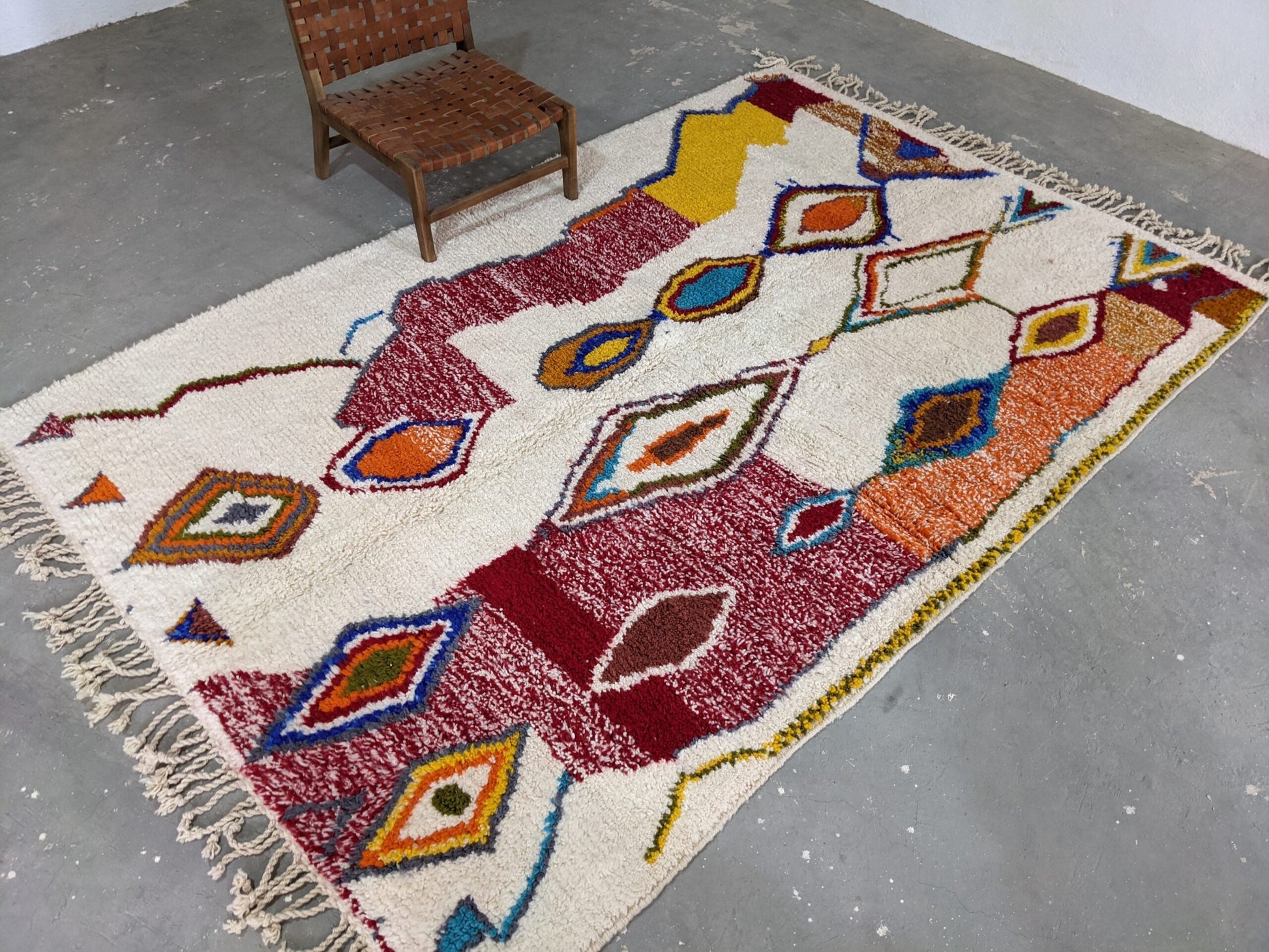 Moroccan Handmade Traditional Azilal Rug 310 X 208 Cm - Moroccan Rugs