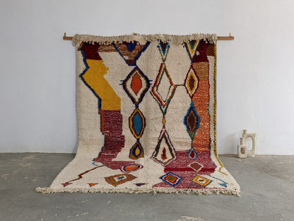 Moroccan Handmade Traditional Azilal Rug 310 X 208 Cm - Moroccan Rugs