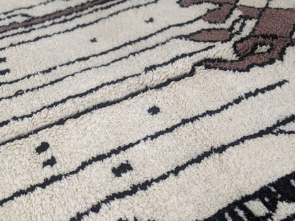 Moroccan Handmade Traditional Azilal Rug 317 X 215 Cm - Moroccan Rugs