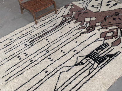 Moroccan Handmade Traditional Azilal Rug 317 X 215 Cm - Moroccan Rugs