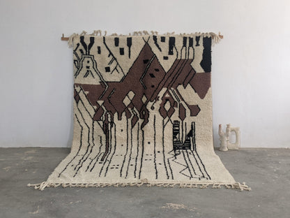 Moroccan Handmade Traditional Azilal Rug 317 X 215 Cm - Moroccan Rugs