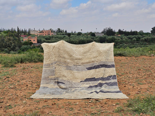 Moroccan Handmade Traditional Beni Mrirt Rug 330 X 323 Cm - Moroccan Rugs