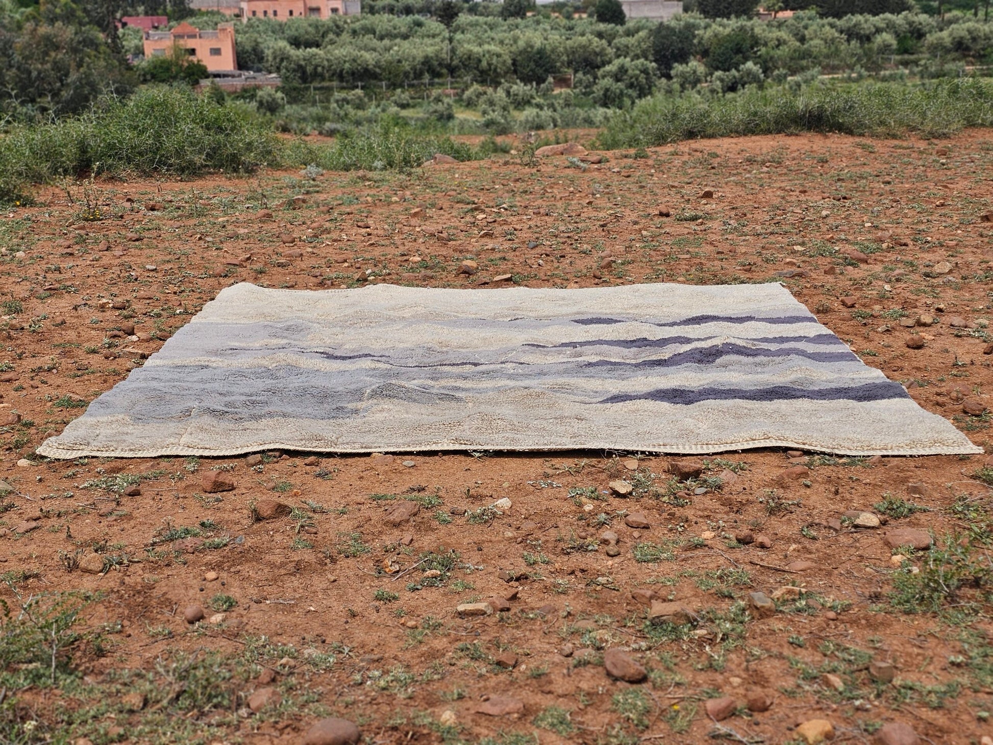 Moroccan Handmade Traditional Beni Mrirt Rug 330 X 323 Cm - Moroccan Rugs