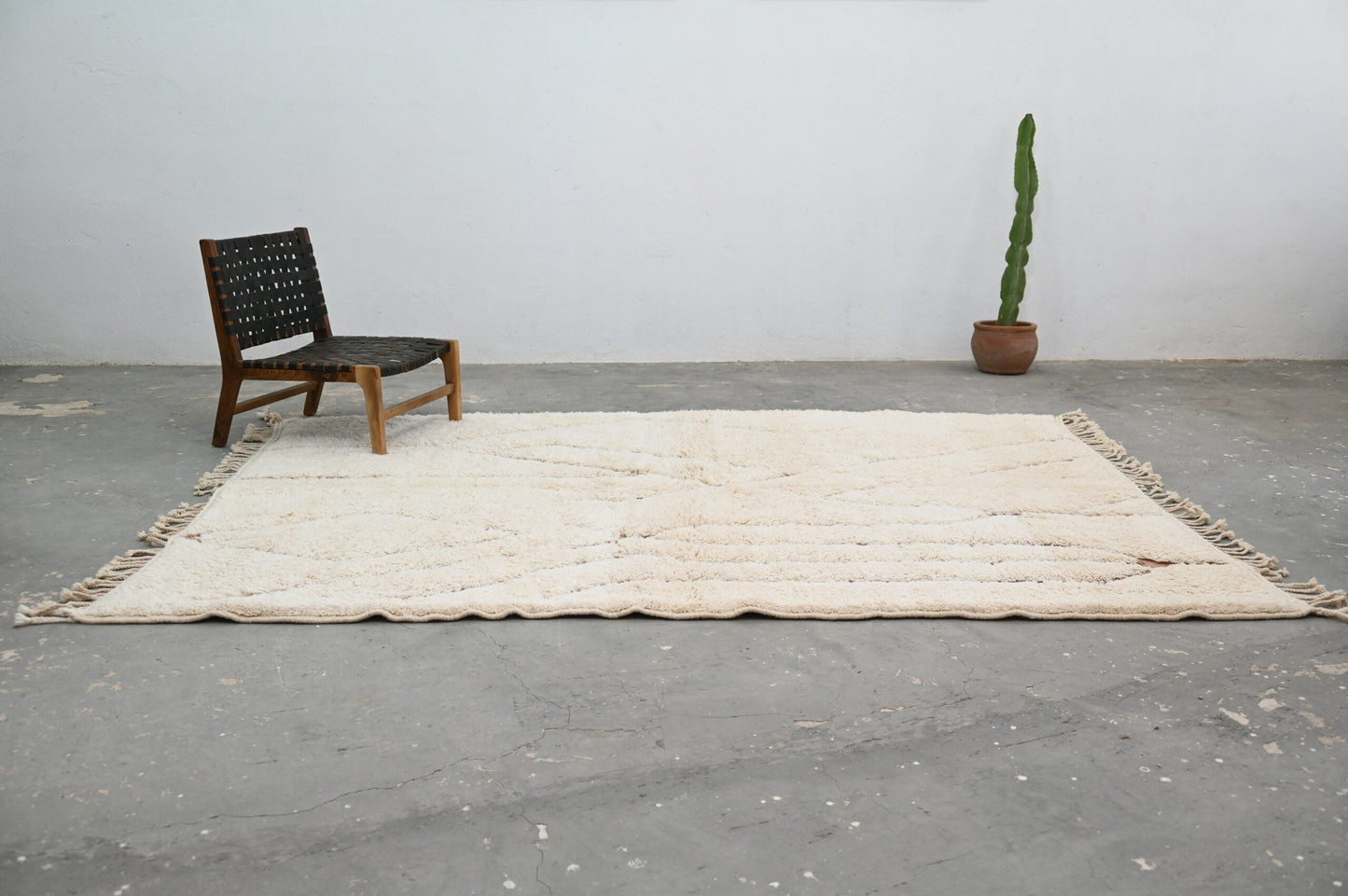 Moroccan Handmade Traditional Beni Ouarain Carpet 283 X 211 Cm - Moroccan Rugs