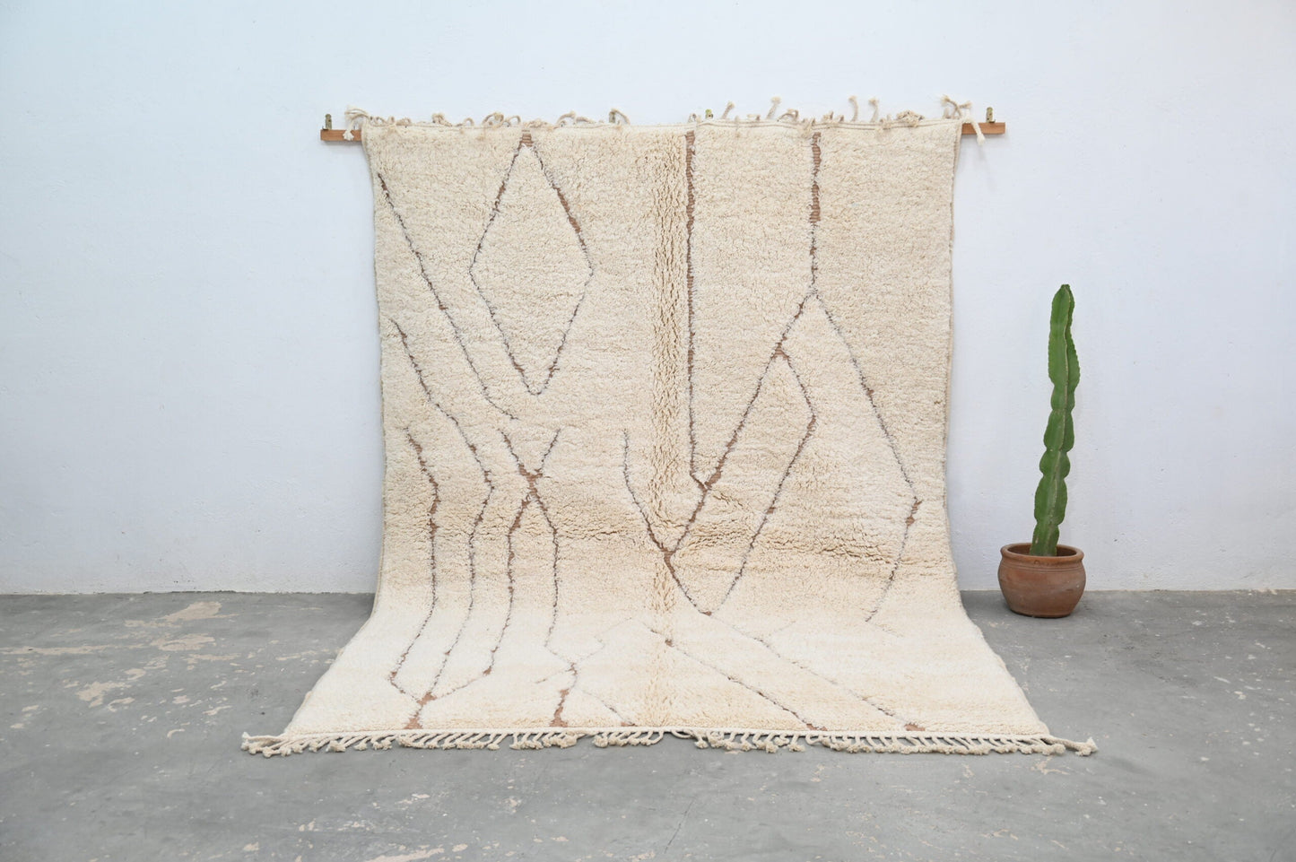 Moroccan Handmade Traditional Beni Ouarain Carpet 283 X 211 Cm - Moroccan Rugs