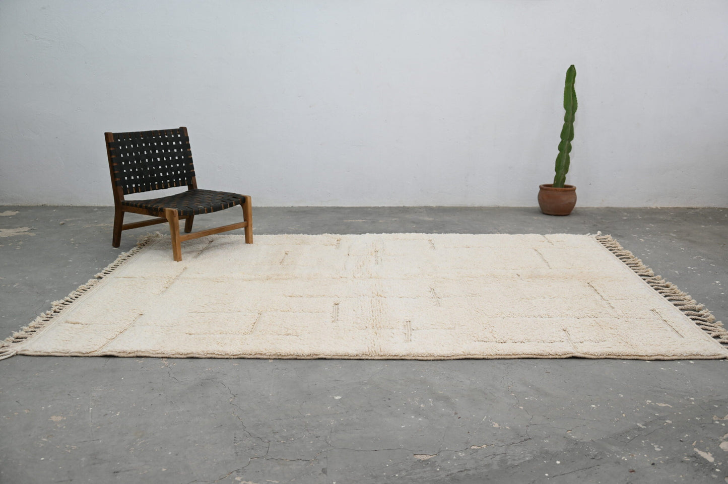 Moroccan Handmade Traditional Beni Ouarain Carpet 300 X 205 Cm - Moroccan Rugs