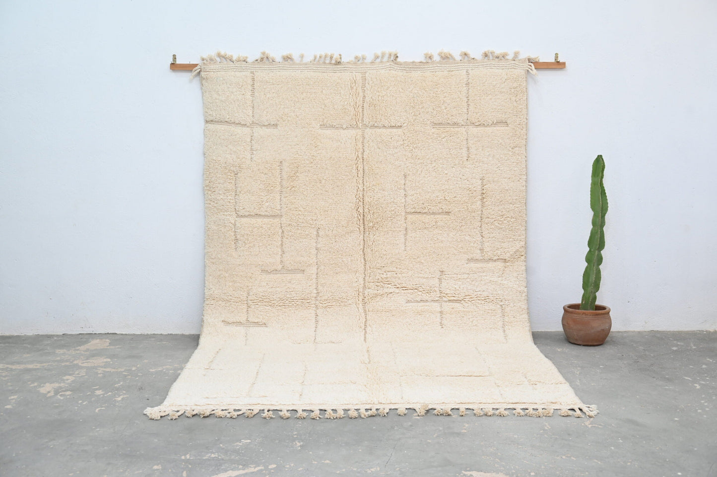 Moroccan Handmade Traditional Beni Ouarain Carpet 300 X 205 Cm - Moroccan Rugs