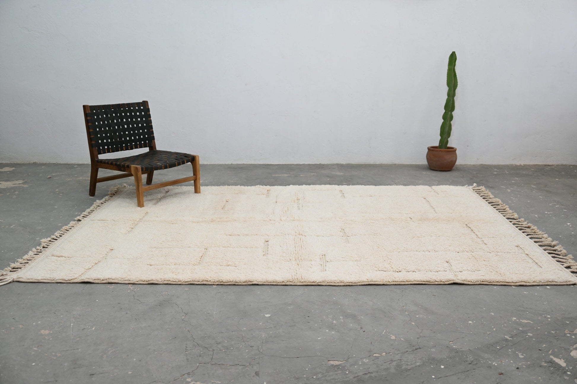 Moroccan Handmade Traditional Beni Ouarain Carpet 300 X 205 Cm - Moroccan Rugs