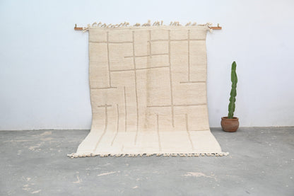 Moroccan Handmade Traditional Beni Ouarain Carpet 305 X 202 Cm - Moroccan Rugs