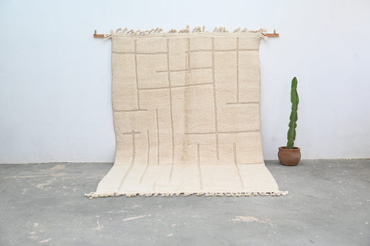 Moroccan Handmade Traditional Beni Ouarain Carpet 305 X 202 Cm - Moroccan Rugs