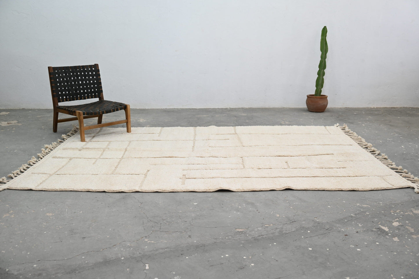 Moroccan Handmade Traditional Beni Ouarain Carpet 305 X 202 Cm - Moroccan Rugs