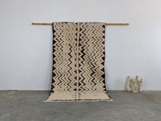 Moroccan Handmade Traditional Beni Ouarain Rug 252 X 137 Cm - Moroccan Rugs