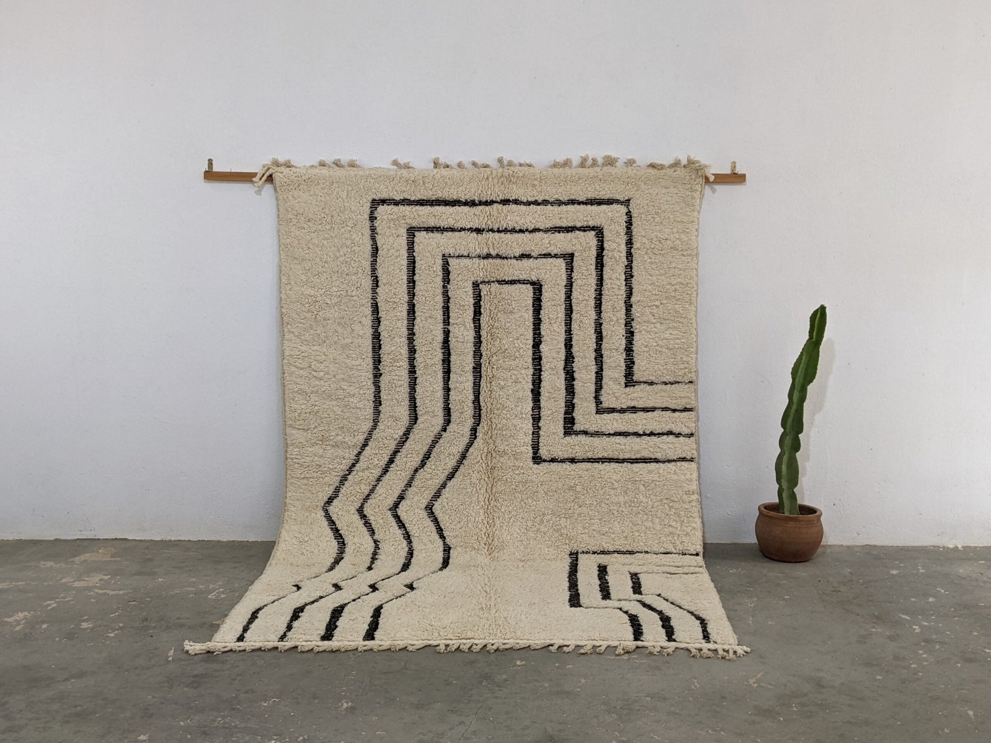 Moroccan Handmade Traditional Beni Ouarain Rug 285 X 194 cm - Moroccan Rugs