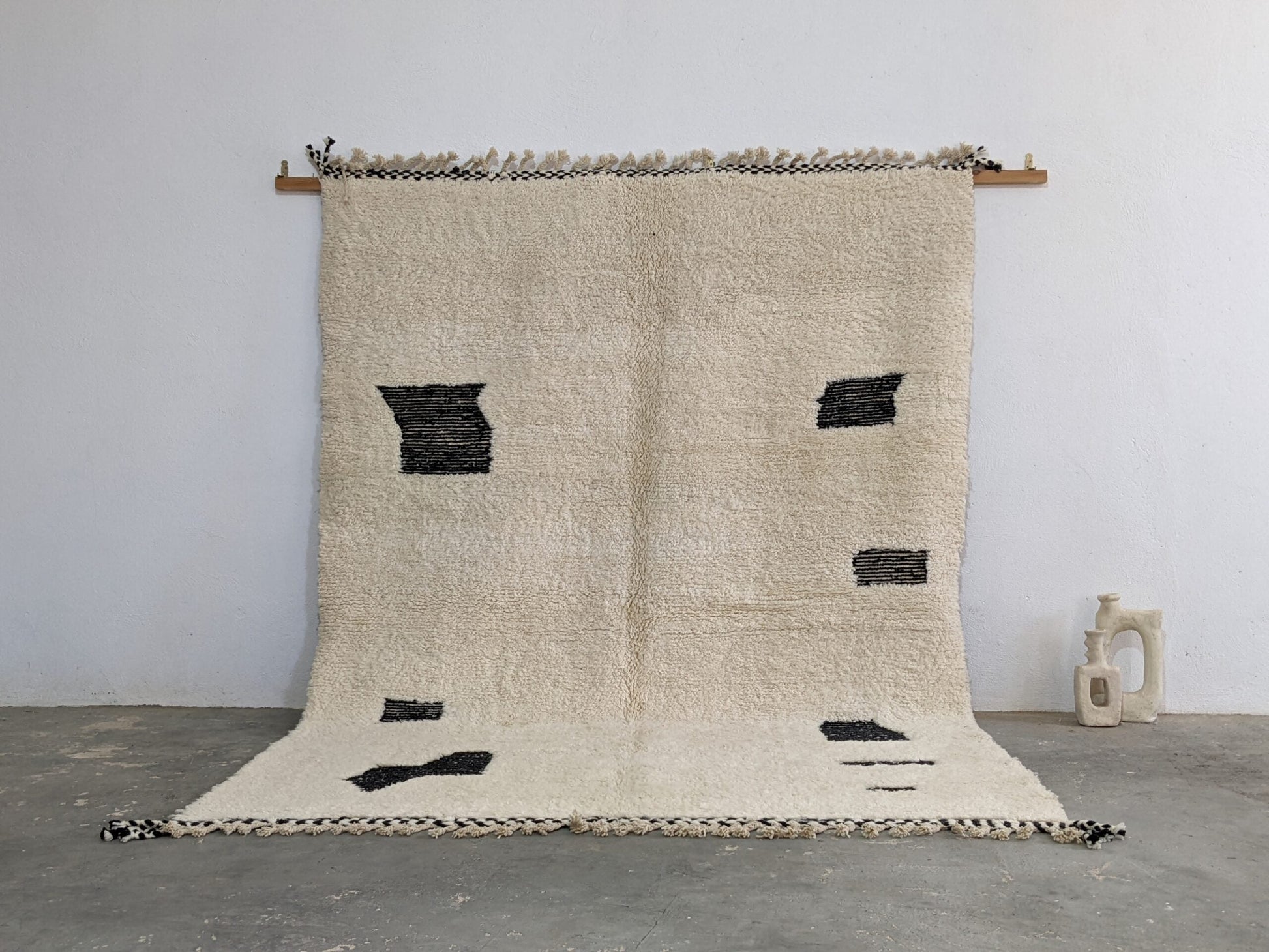 Moroccan Handmade Traditional Beni Ouarain Rug 290 X 210 Cm - Moroccan Rugs