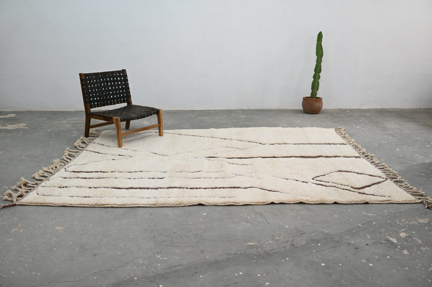 Moroccan Handmade Traditional Beni Ouarain Rug 290 X 214 cm - Moroccan Rugs