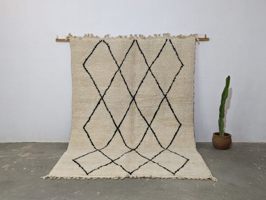 Moroccan Handmade Traditional Beni Ouarain Rug 292 X 202 cm - Moroccan Rugs