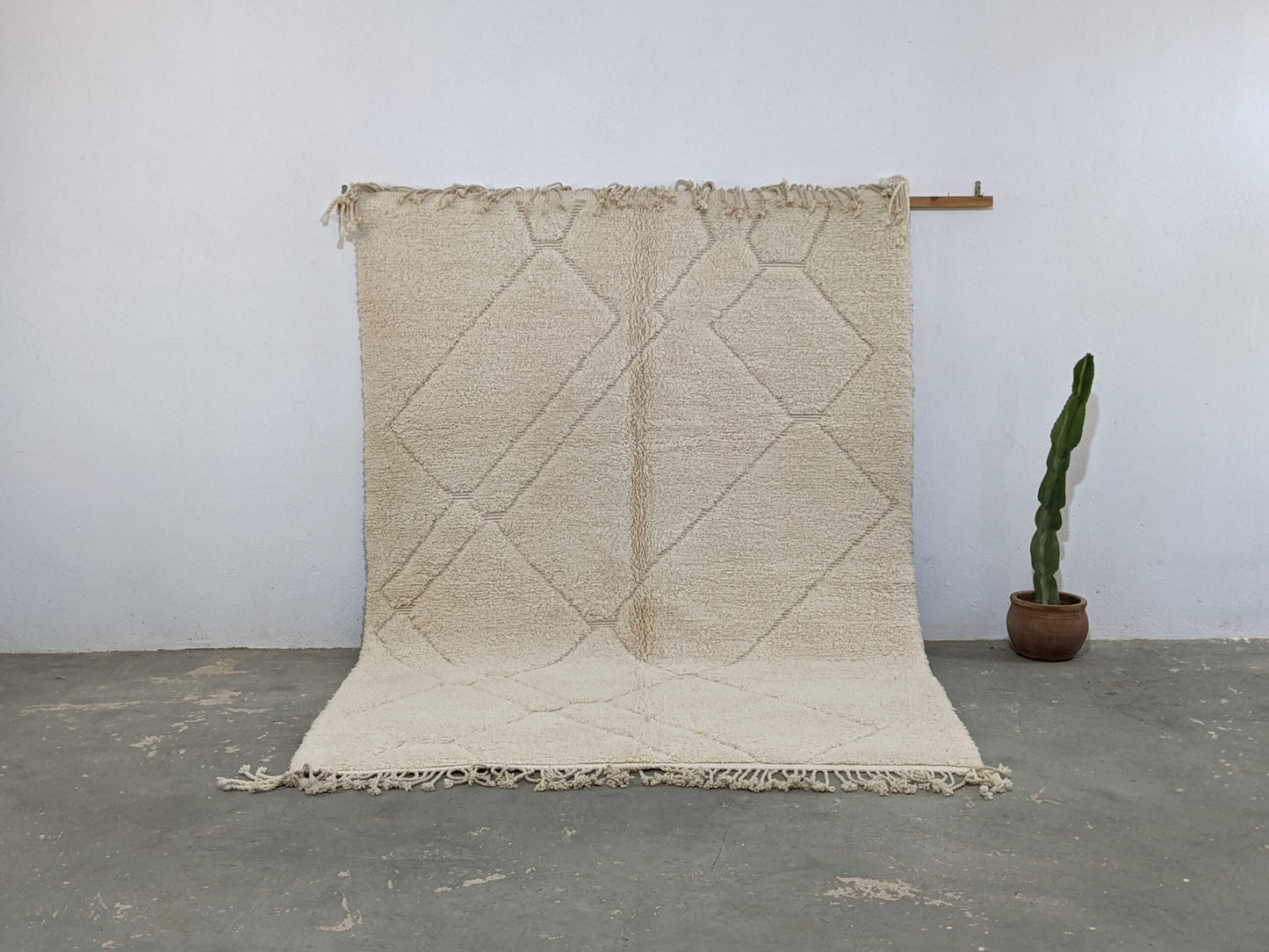 Moroccan Handmade Traditional Beni Ouarain Rug 295 X 214 Cm - Moroccan Rugs