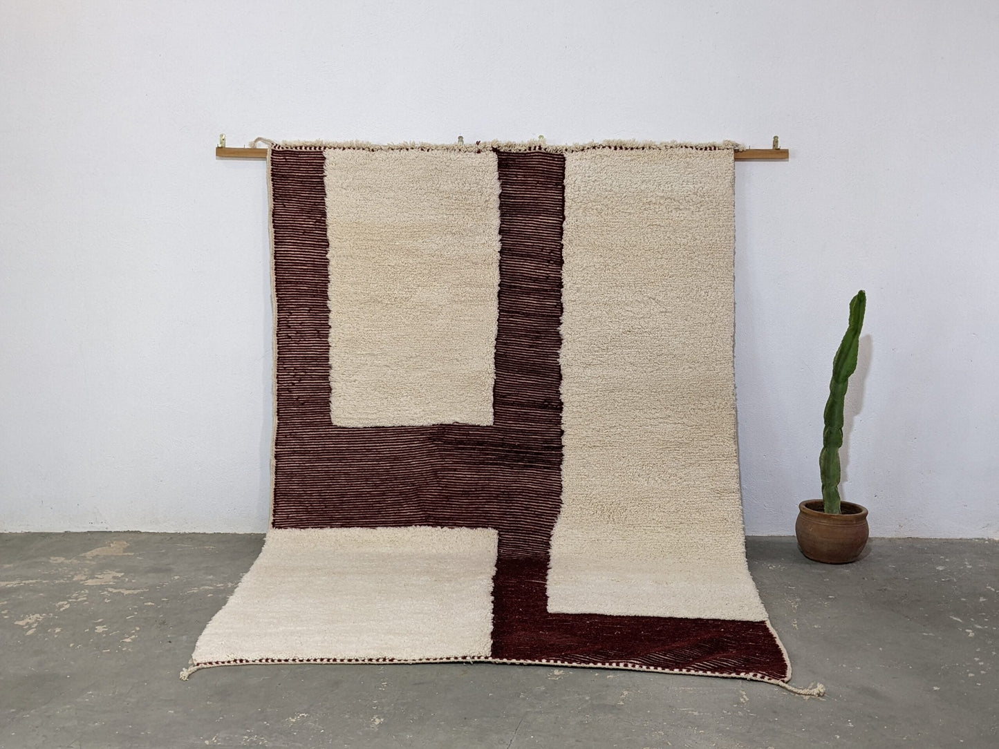 Moroccan Handmade Traditional Beni Ouarain Rug 297 X 206 Cm - Moroccan Rugs