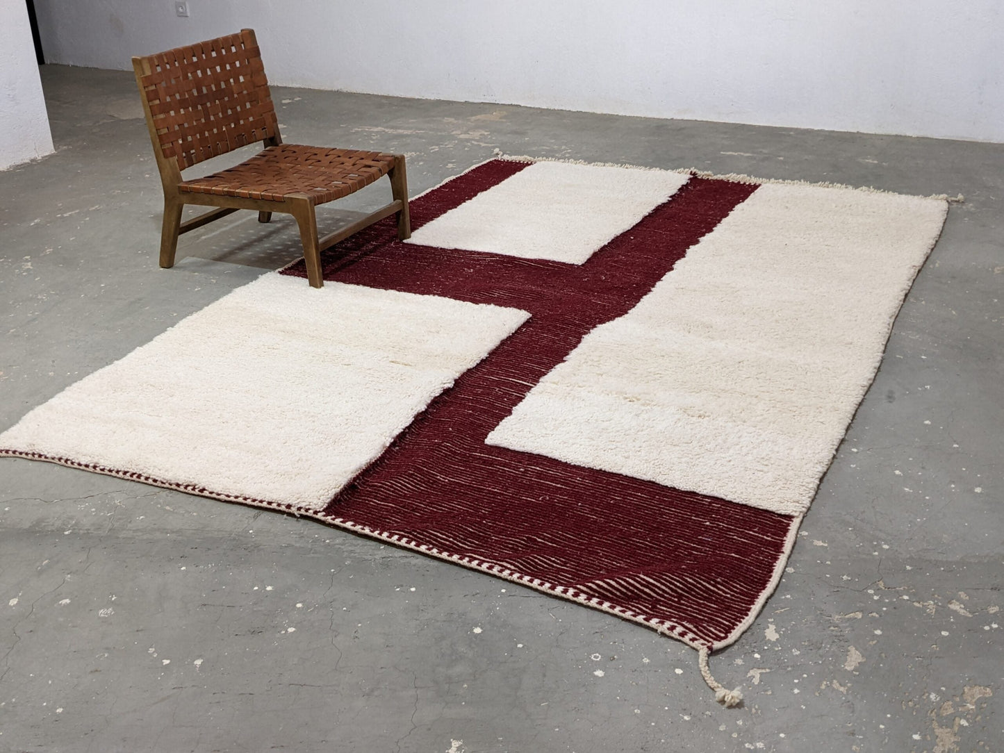 Moroccan Handmade Traditional Beni Ouarain Rug 297 X 206 Cm - Moroccan Rugs