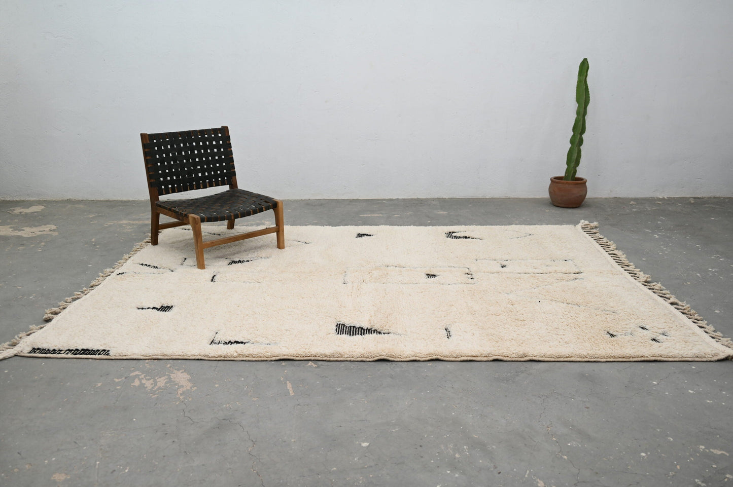 Moroccan Handmade Traditional Beni Ouarain Rug 300 X 200 Cm - Moroccan Rugs