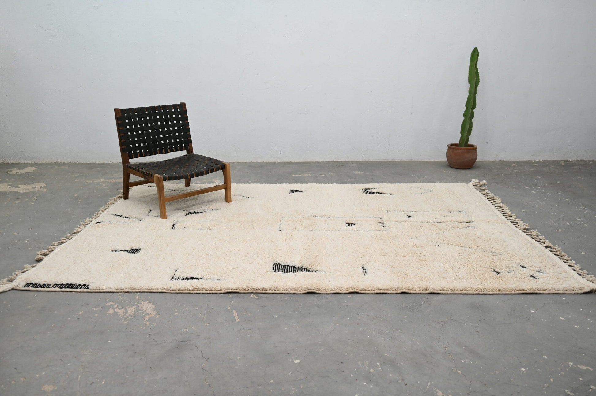 Moroccan Handmade Traditional Beni Ouarain Rug 300 X 200 Cm - Moroccan Rugs