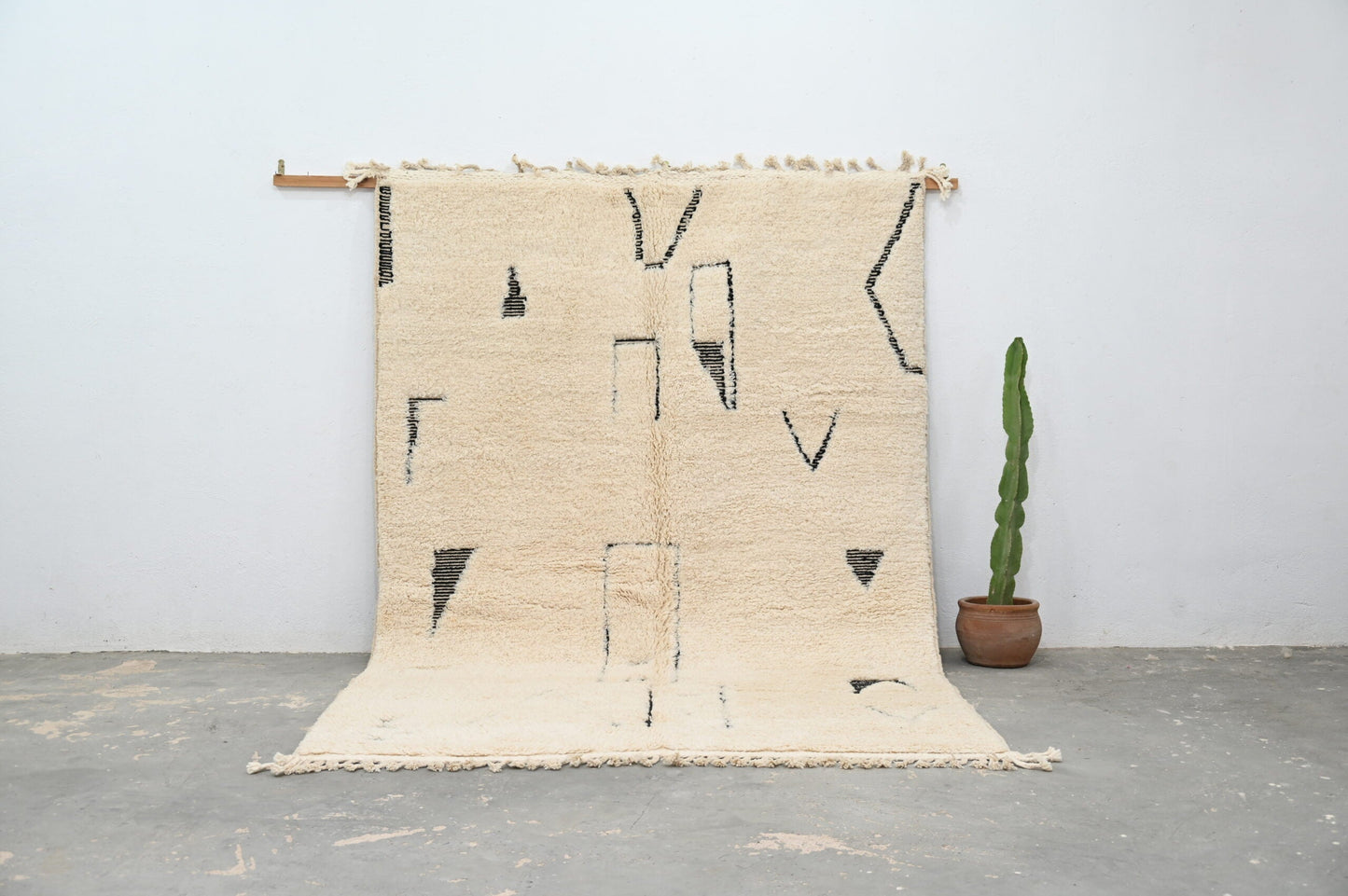 Moroccan Handmade Traditional Beni Ouarain Rug 300 X 200 Cm - Moroccan Rugs