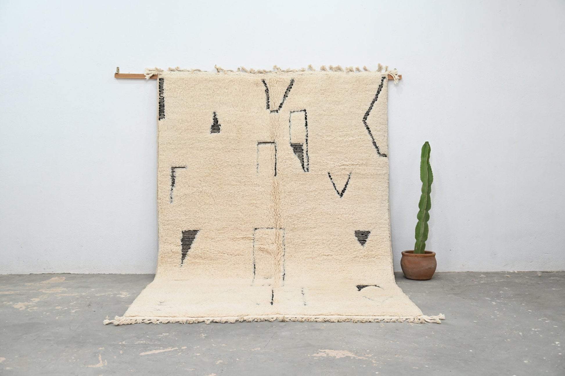 Moroccan Handmade Traditional Beni Ouarain Rug 300 X 200 Cm - Moroccan Rugs