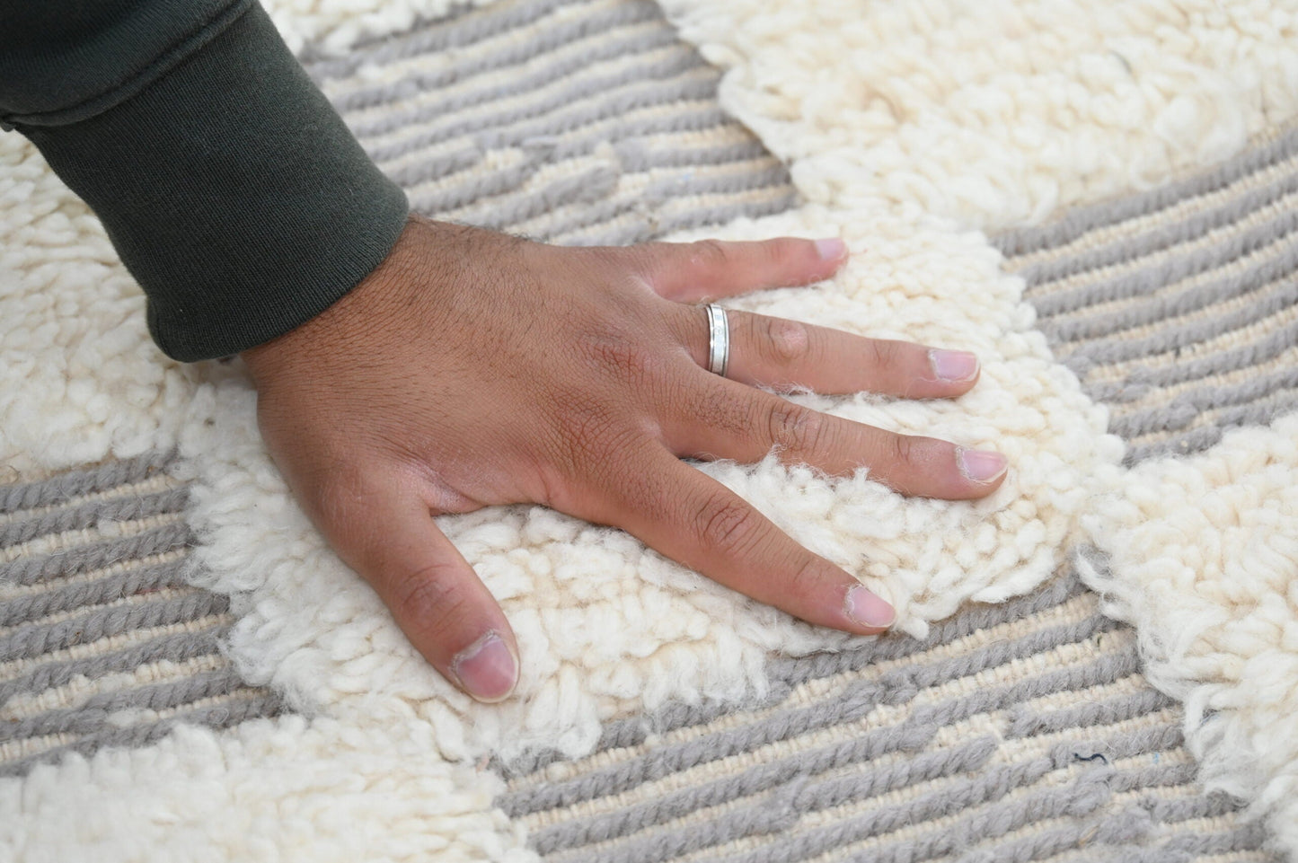 Moroccan Handmade Traditional Beni Ouarain Rug 300 X 203 cm - Moroccan Rugs