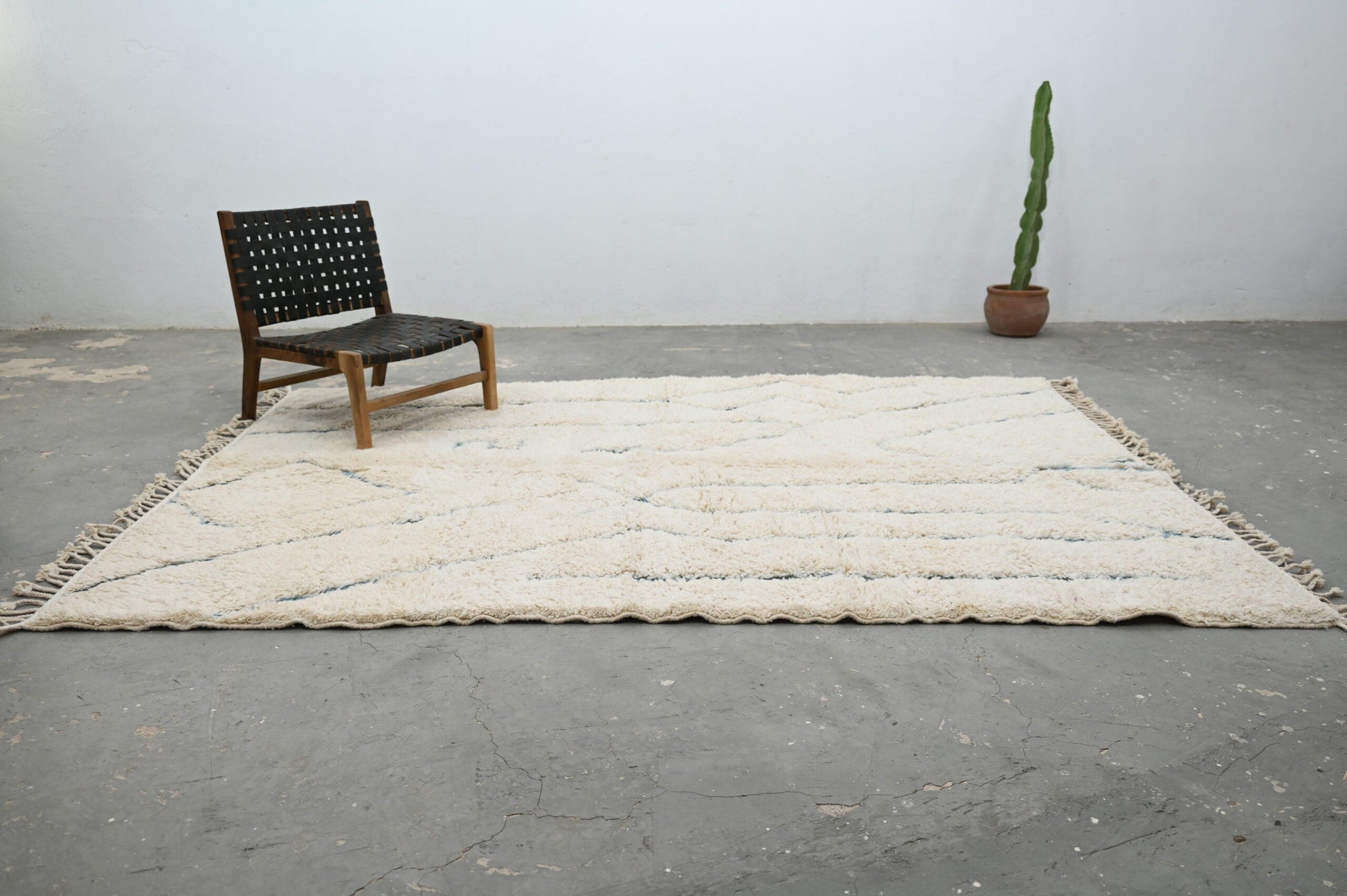 Moroccan Handmade Traditional Beni Ouarain Rug 300 X 205 Cm - Moroccan Rugs